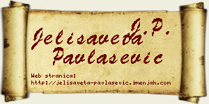 Jelisaveta Pavlašević vizit kartica